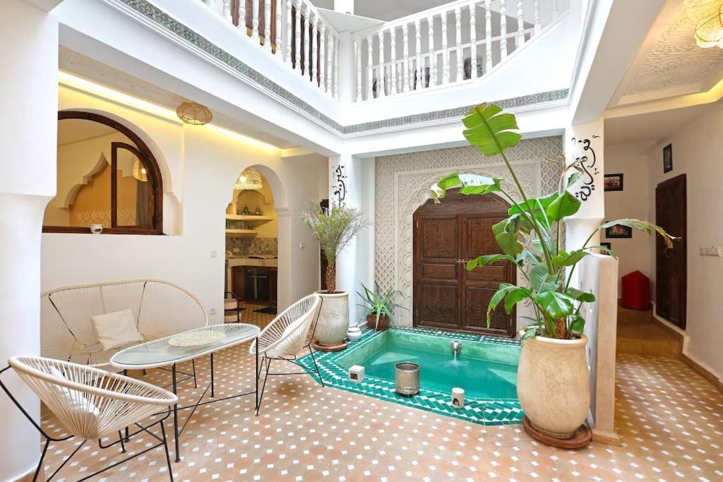 Riad El Khir En Centre Ville Rooftop Et Bassin Marrákes Kültér fotó